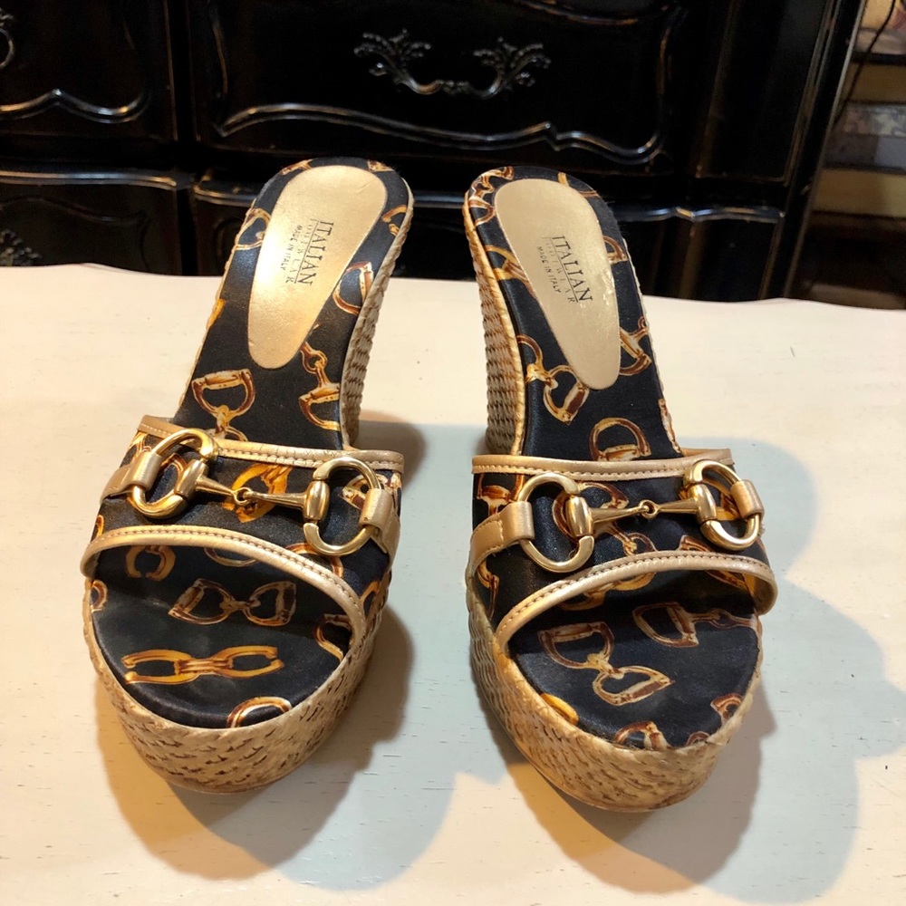 Italian Footwear platform slip-on sandal